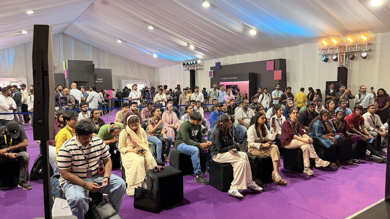 AWS Summit packed audience